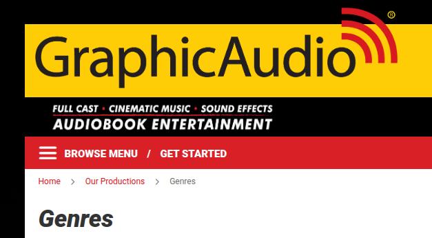 GraphicAudio Genres Link